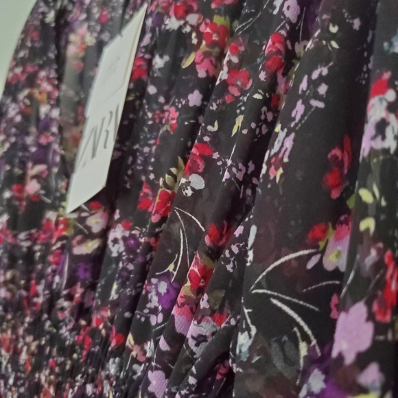 ZARA| LONG PRINT DRESS - Picture 7 of 8